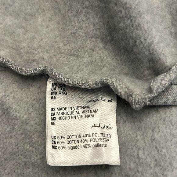 Karen Scott smoke gray turtleneck long sleeve fleece sweatshirt Size XXL New - Picture 10 of 11